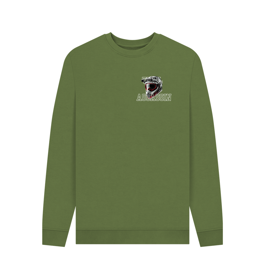 Khaki Men\u2019s Sweater \u201cITS MY TRAIL\u201d