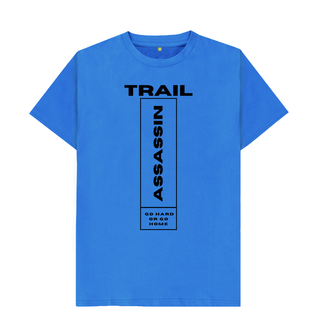 Bright Blue Men\u2019s T-Shirt \u201cGo Hard Or Go Home\u201d