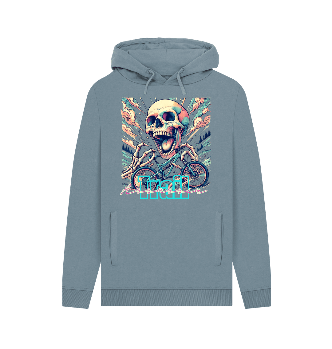 Stone Blue Printed Hoody