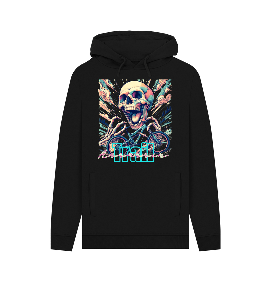 Black Printed Hoody