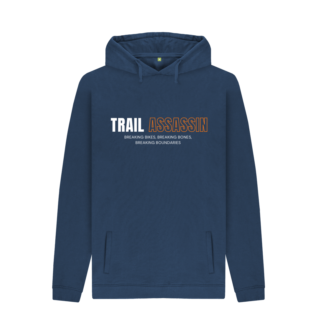 Navy Men\u2019s Hoodie \u201c TRAIL ASSASSIN\u201d