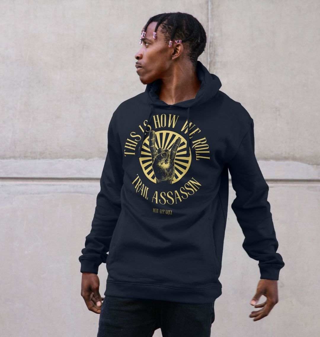 Men’s Organic Cotton MTB Hoodie ”HOW WE ROLL”