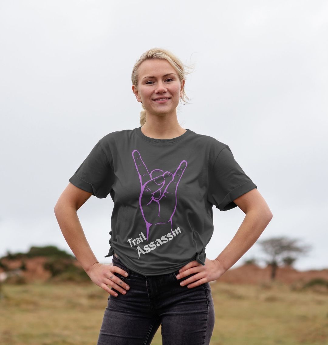Ladies Organic Cotton MTB T-Shirt ”SEND IT”