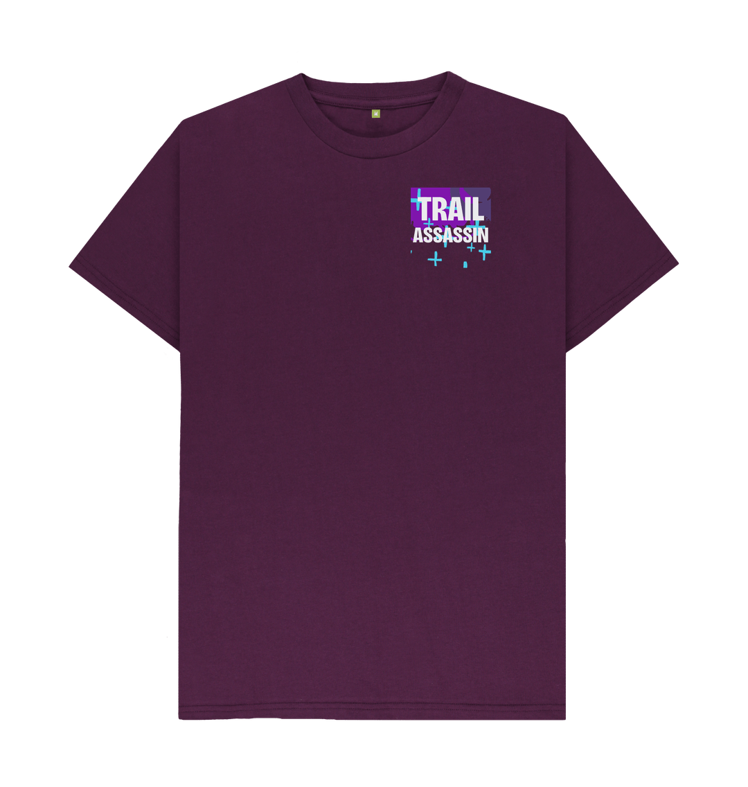 Purple Men\u2019s T-Shirt \u201cWORK HARD,PLAY HARDER\u201d