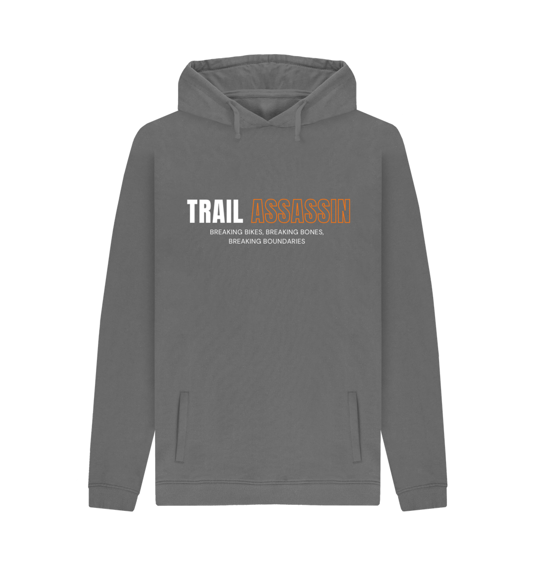 Slate Grey Men\u2019s Hoodie \u201c TRAIL ASSASSIN\u201d