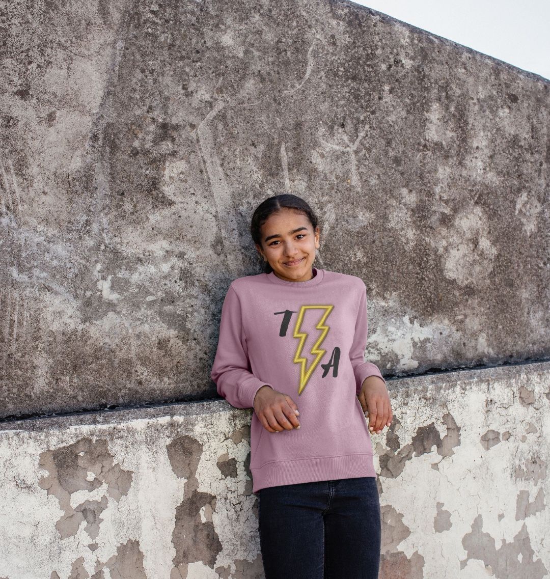 Kids Organic Cotton MTB Sweater ”HIGH VOLTAGE”