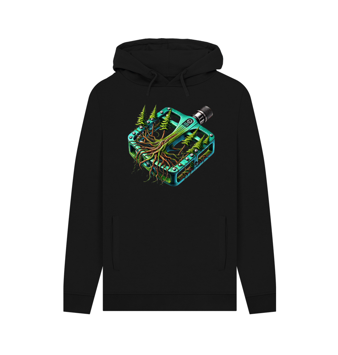 Black Printed Hoody