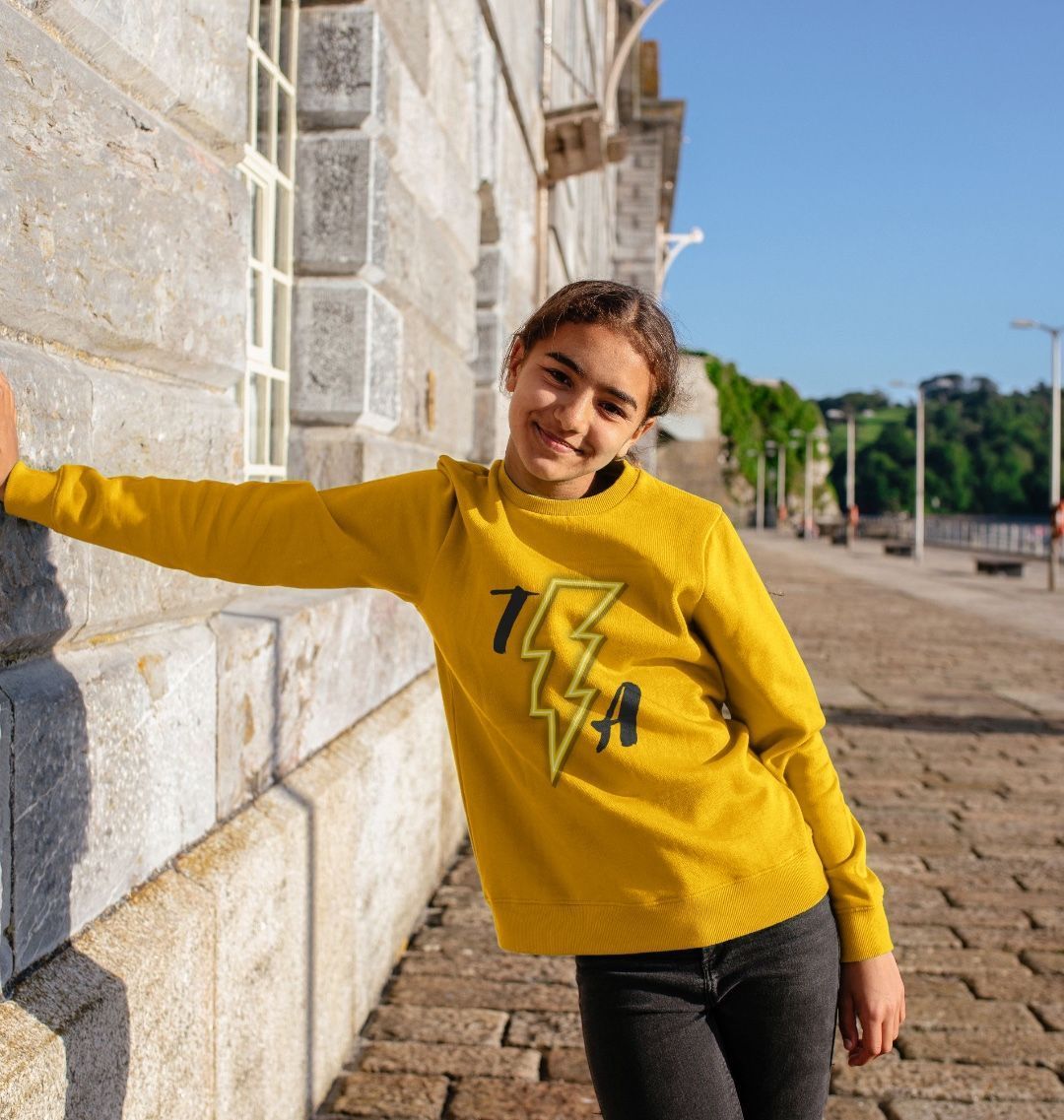 Kids Organic Cotton MTB Sweater ”HIGH VOLTAGE”