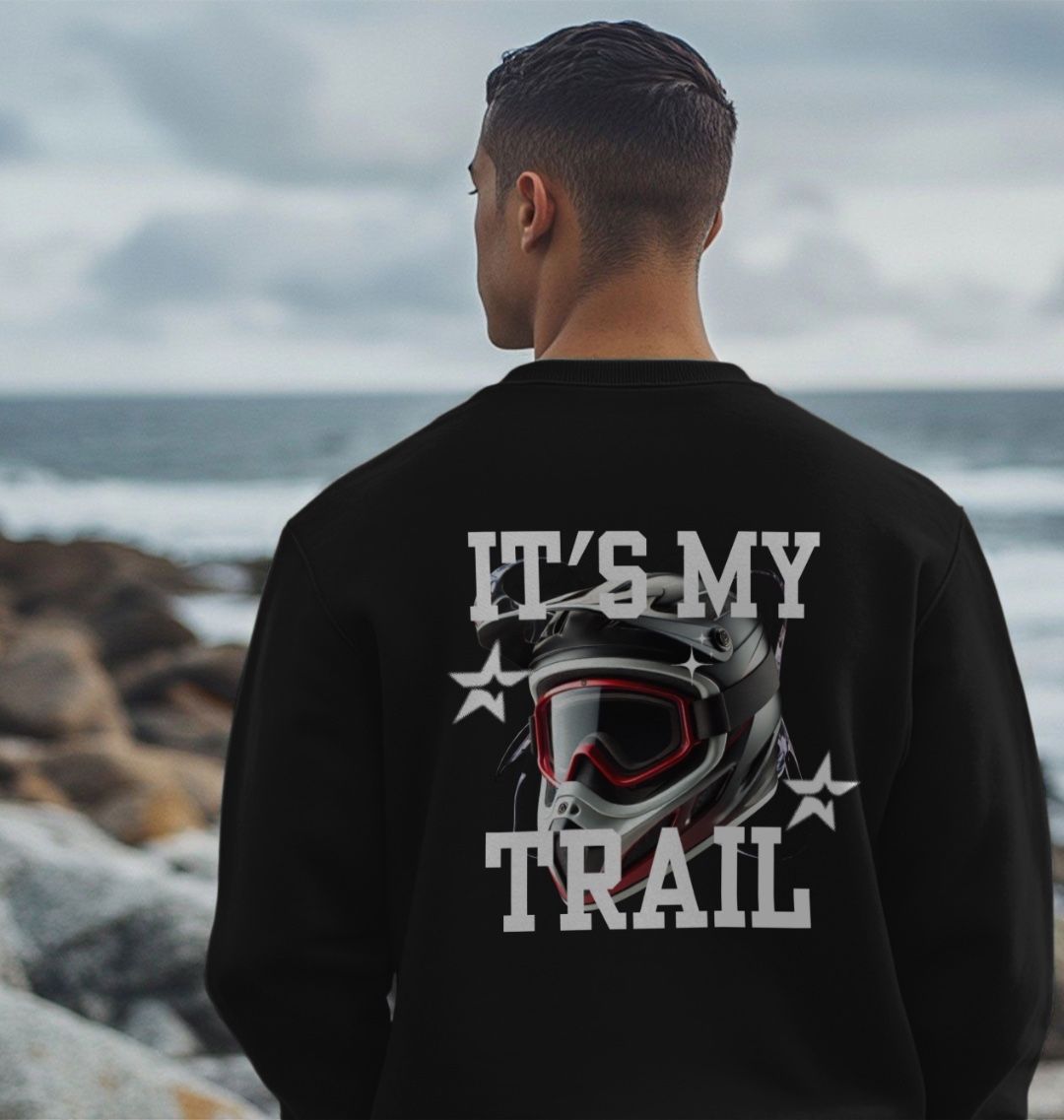 Men’s Organic Cotton MTB Sweater “ITS MY TRAIL”
