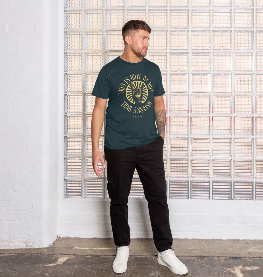Men’s Organic Cotton MTB T-Shirt “HOW WE ROLL”