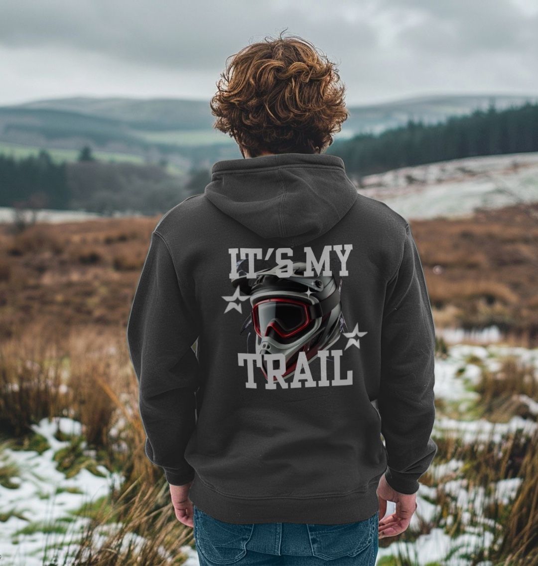 Men’s Organic Cotton MTB Hoodie “ITS MY TRAIL”