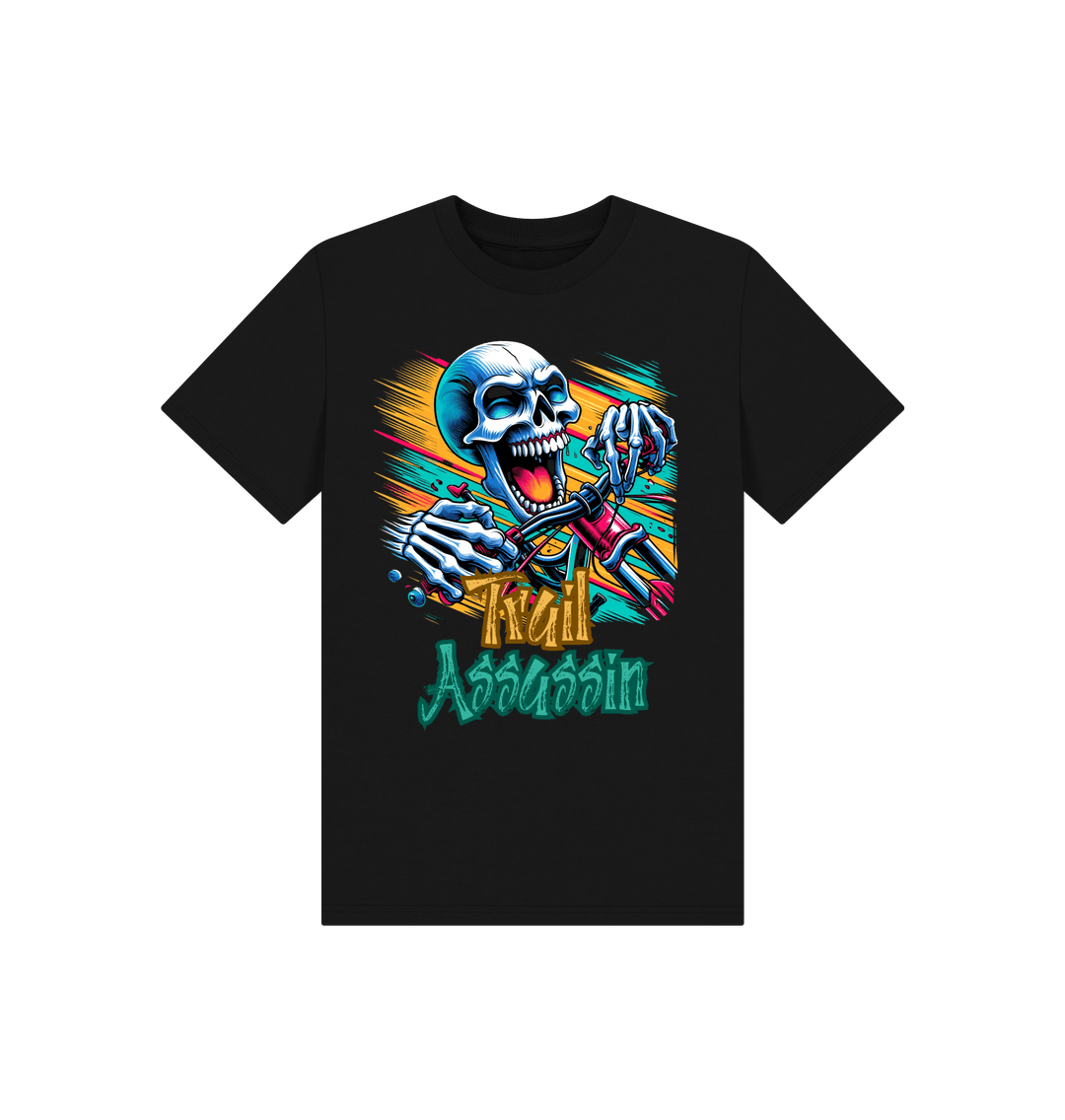 Black Printed Kids T-Shirt