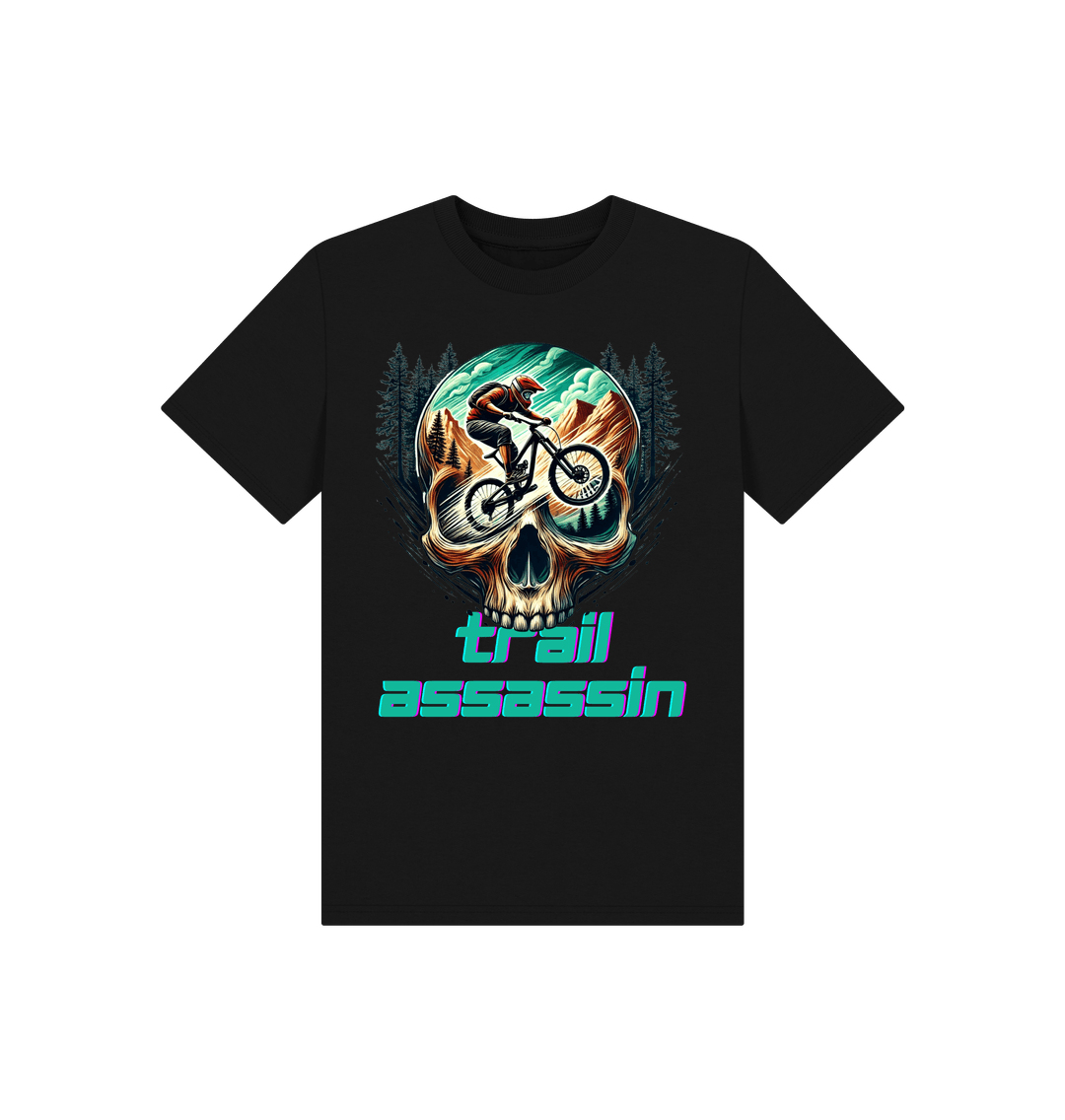 Black Printed Kids T-Shirt