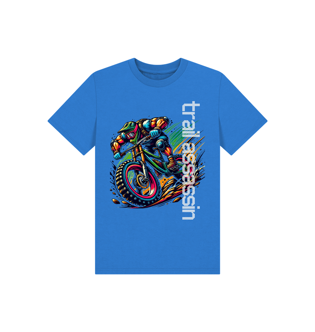 Bright Blue Printed Kids T-Shirt