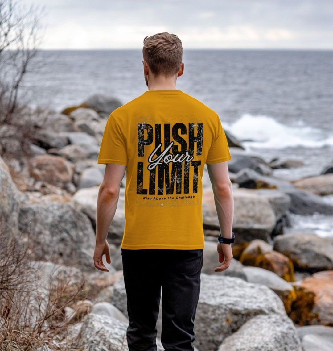 Men’s Organic MTB T-Shirt “PUSH YOUR LIMITS”