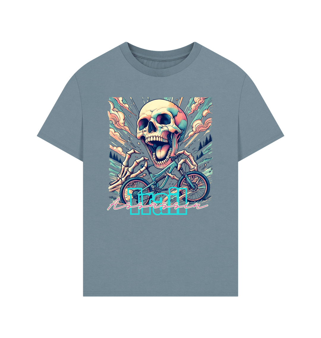 Stone Blue Printed T-shirt
