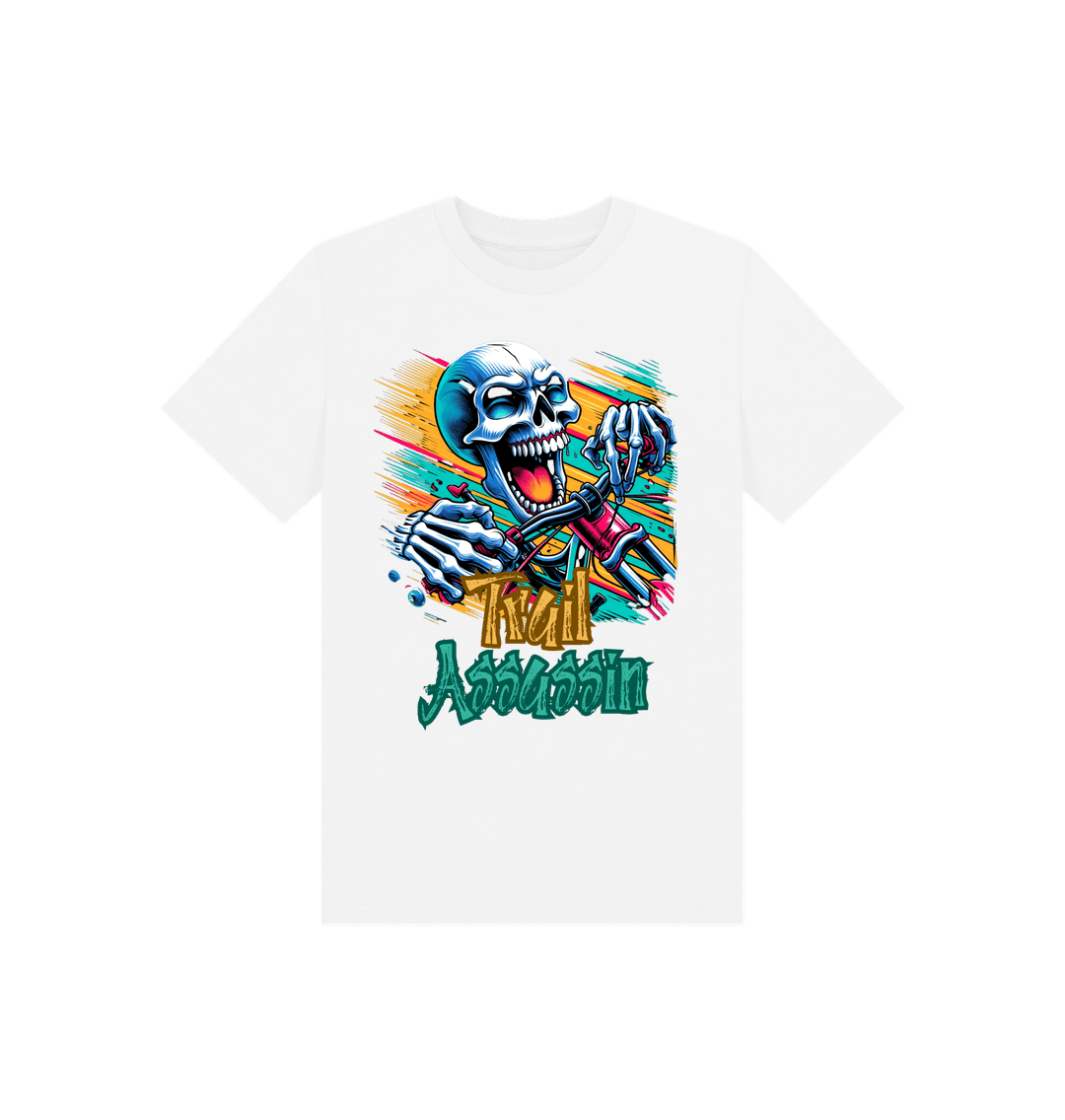 White Printed Kids T-Shirt