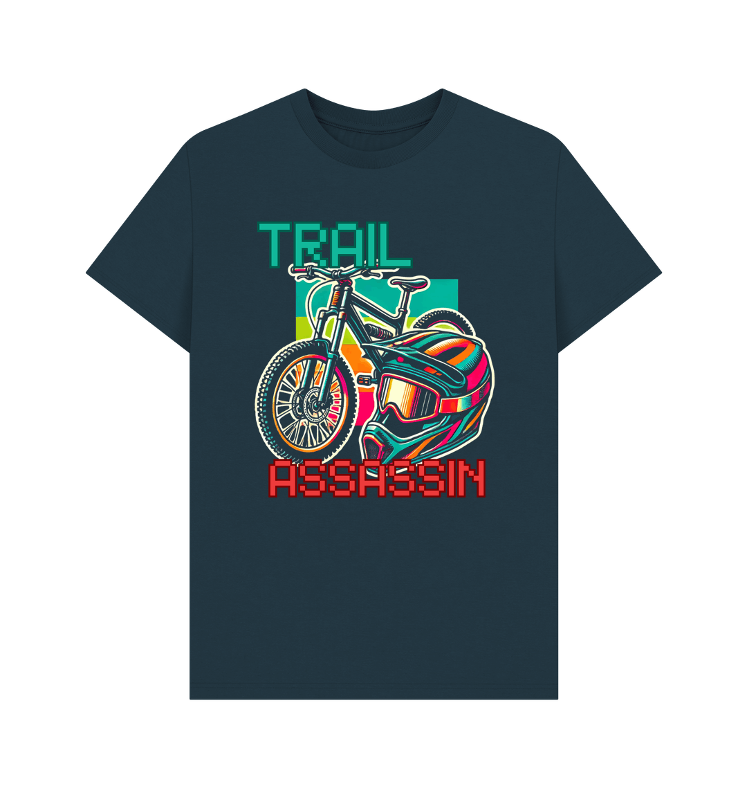 Denim Blue Printed T-shirt