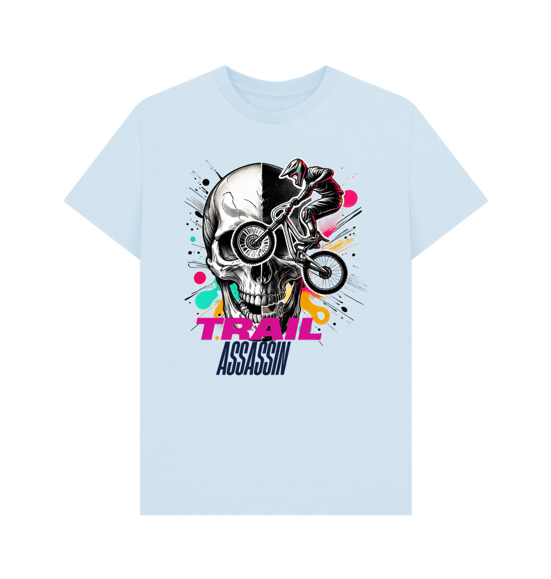 Sky Blue Printed T-shirt