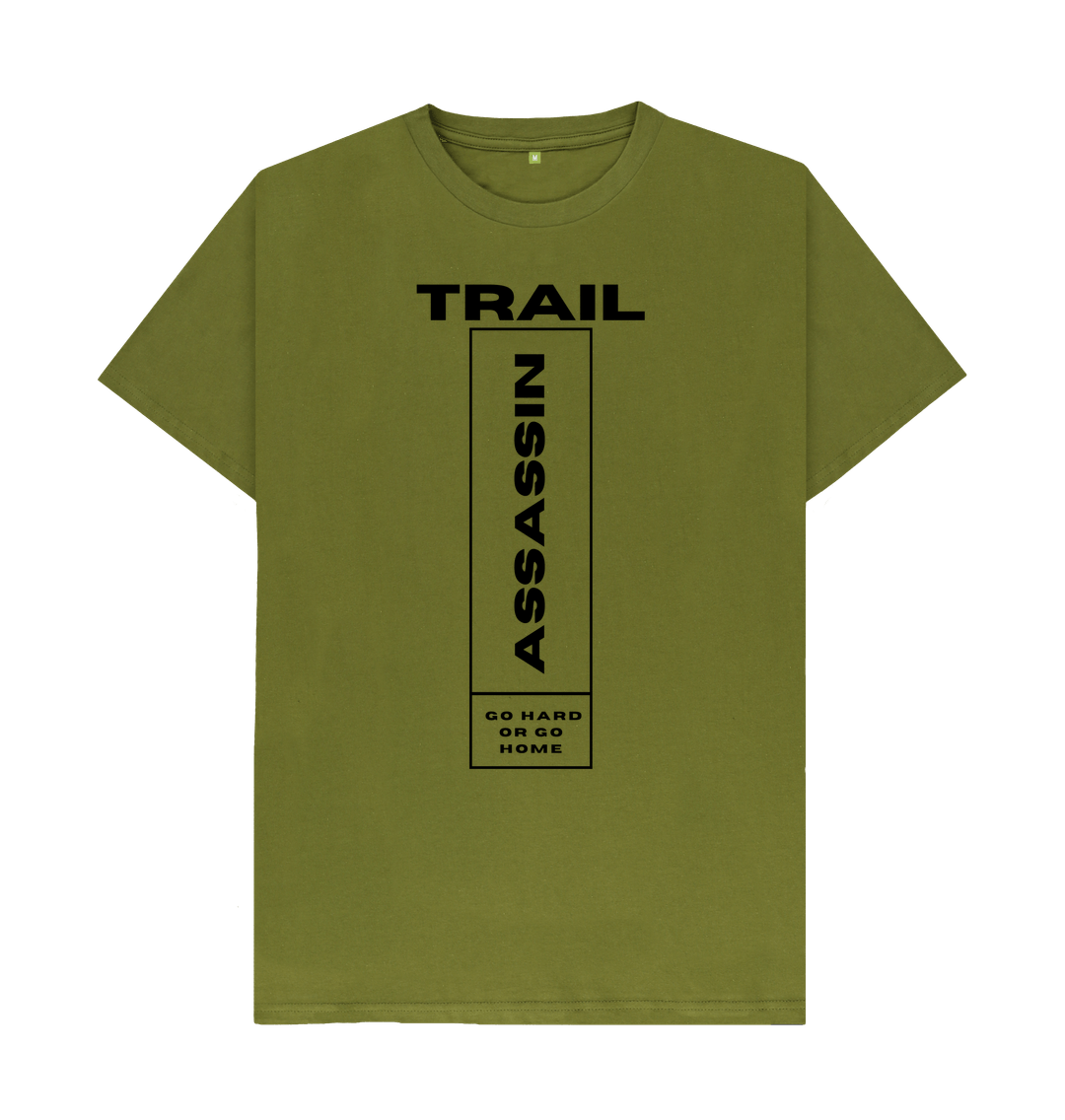 Moss Green Men\u2019s T-Shirt \u201cGo Hard Or Go Home\u201d