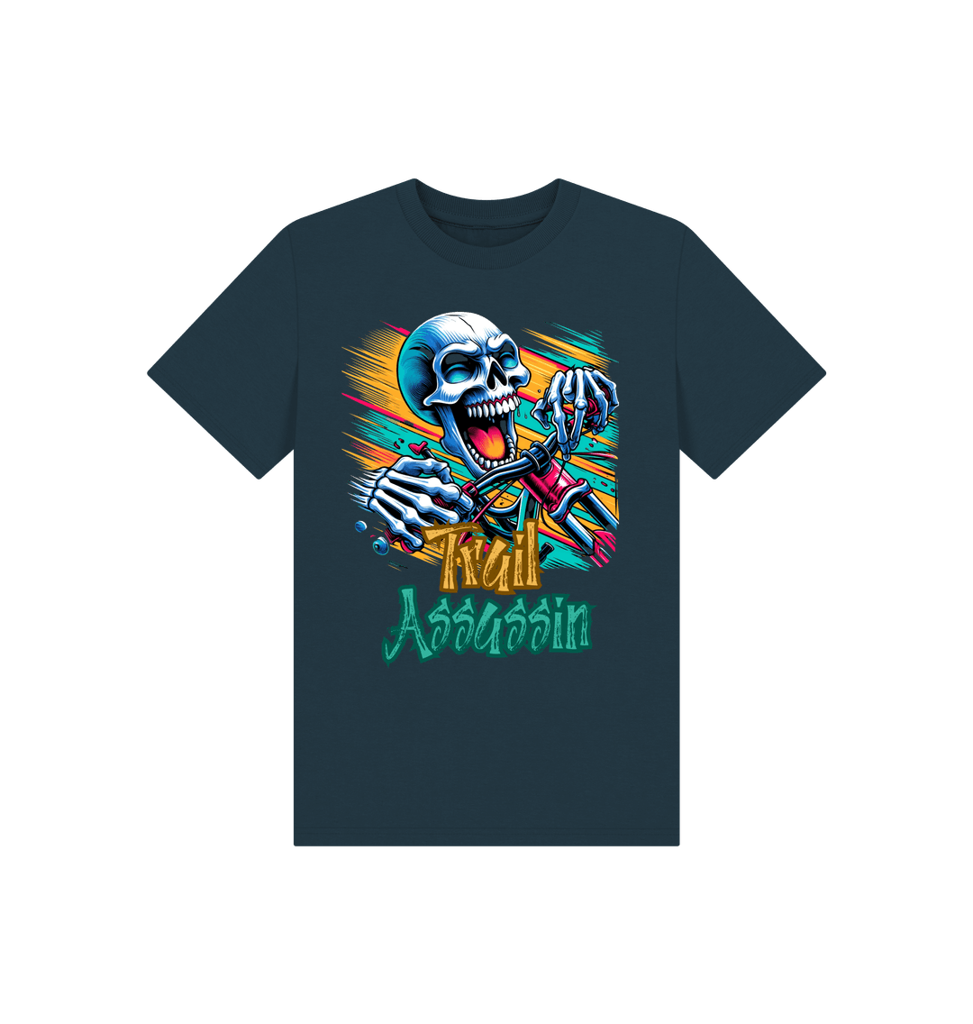 Denim Blue Printed Kids T-Shirt