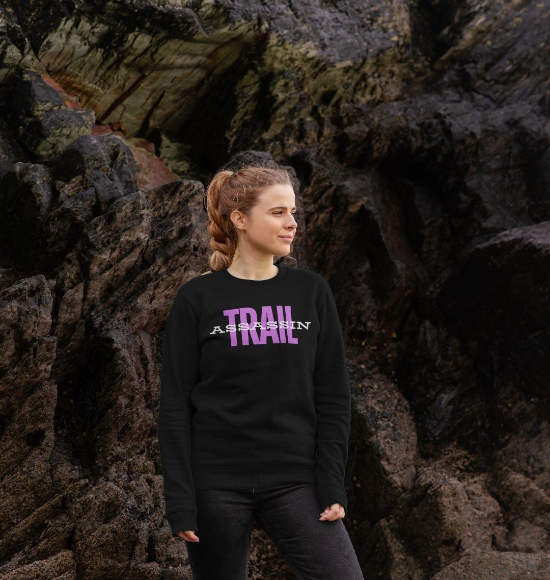 Ladies Organic Cotton MTB Sweater with Pink Print
