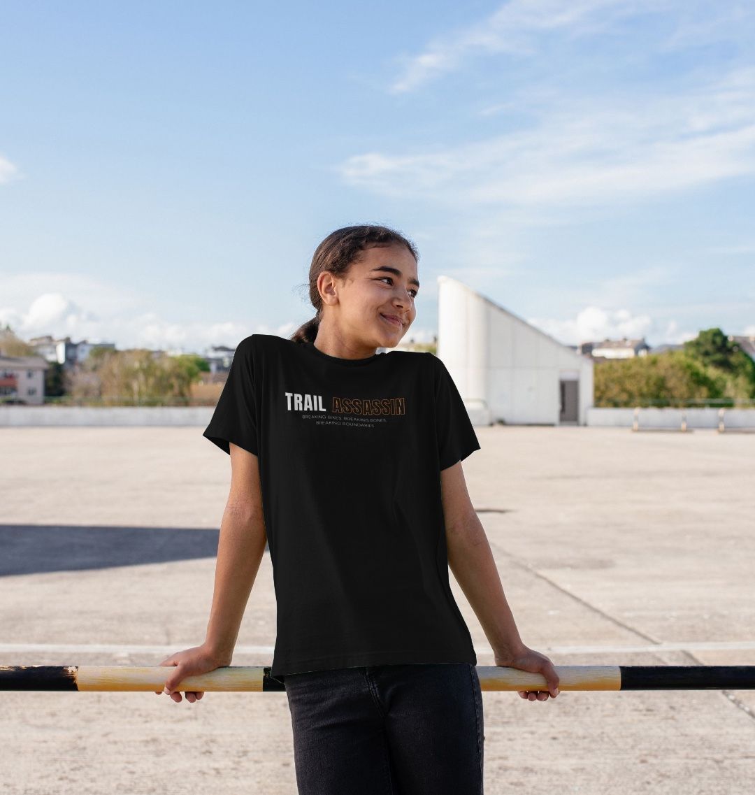 Kids Organic Cotton MTB T-Shirt “TRAIL ASSASSIN”