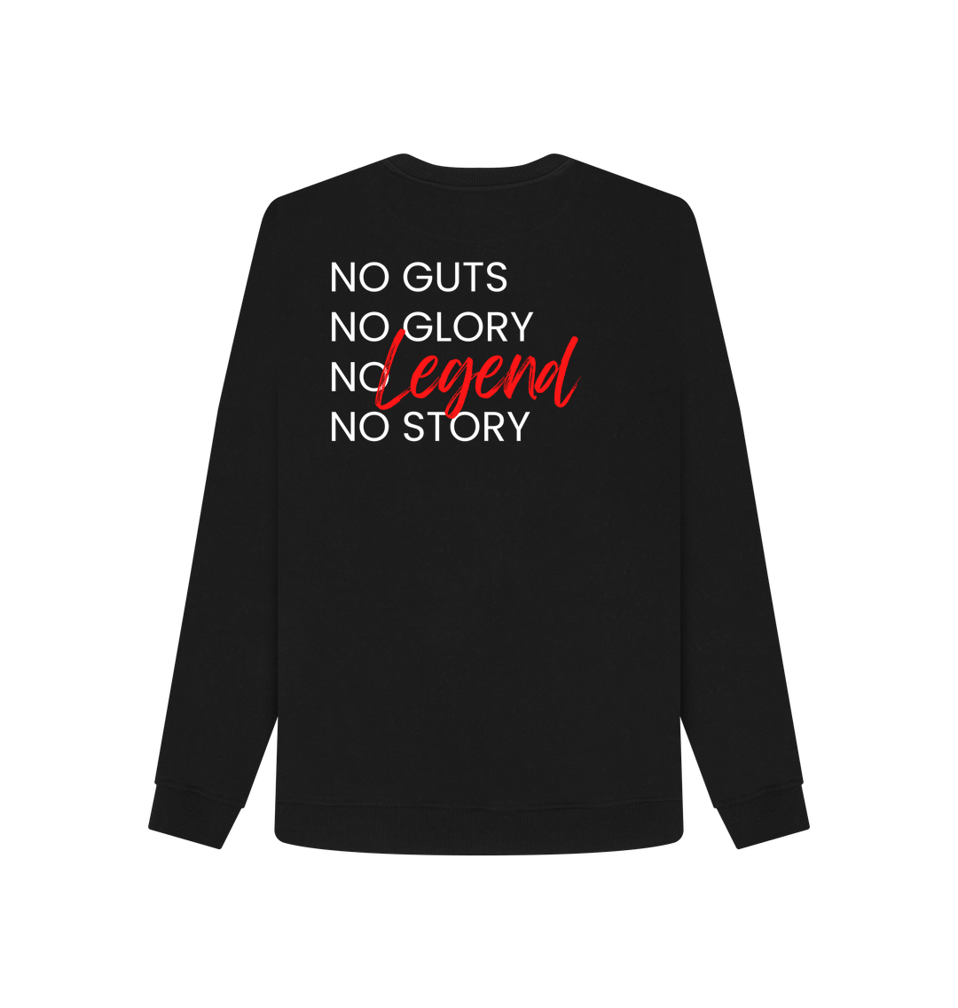 Ladies Organic Cotton MTB Sweater “NO GLORY”