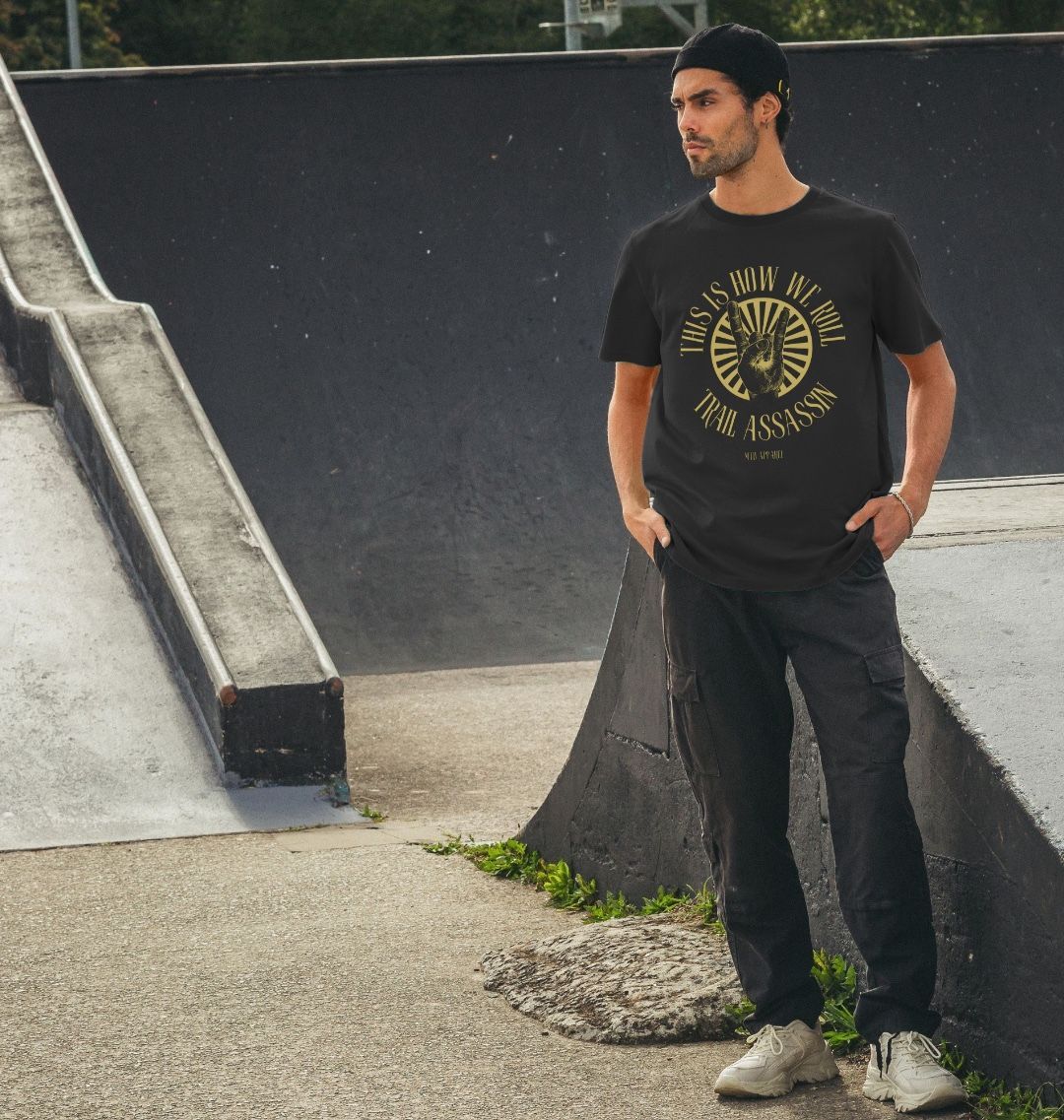 Men’s Organic Cotton MTB T-Shirt “HOW WE ROLL”