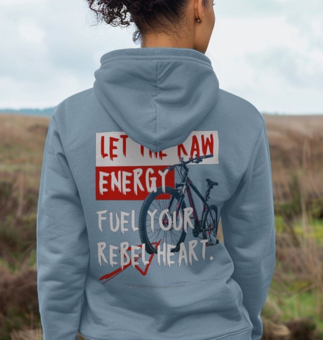 Ladies Organic Cotton MTB Hoodie “REBEL HEART”