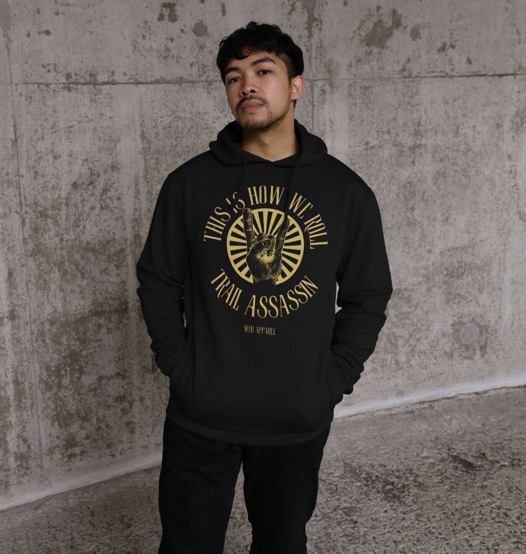 Men’s Organic Cotton MTB Hoodie ”HOW WE ROLL”