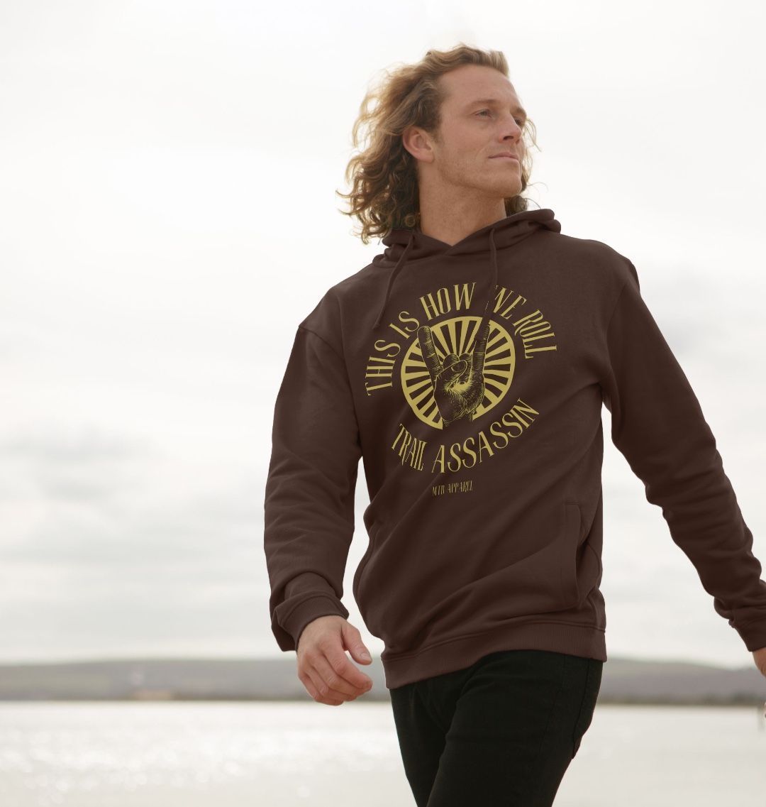 Men’s Organic Cotton MTB Hoodie ”HOW WE ROLL”