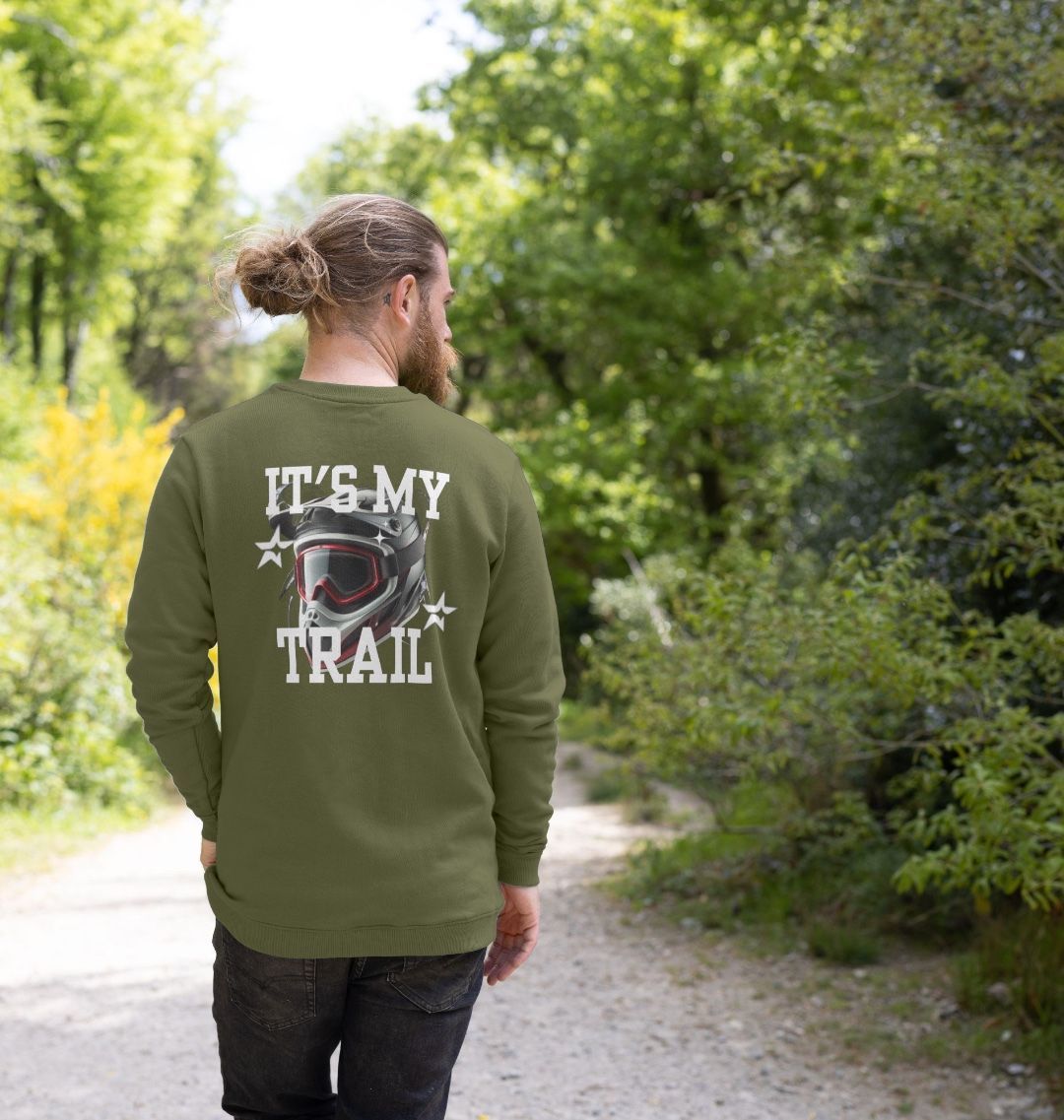 Men’s Organic Cotton MTB Sweater “ITS MY TRAIL”