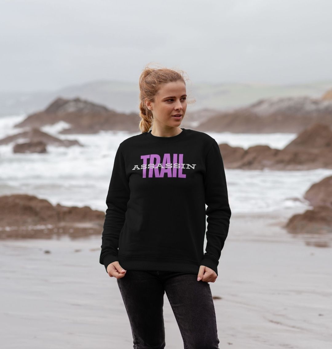 Ladies Organic Cotton MTB Sweater with Pink Print