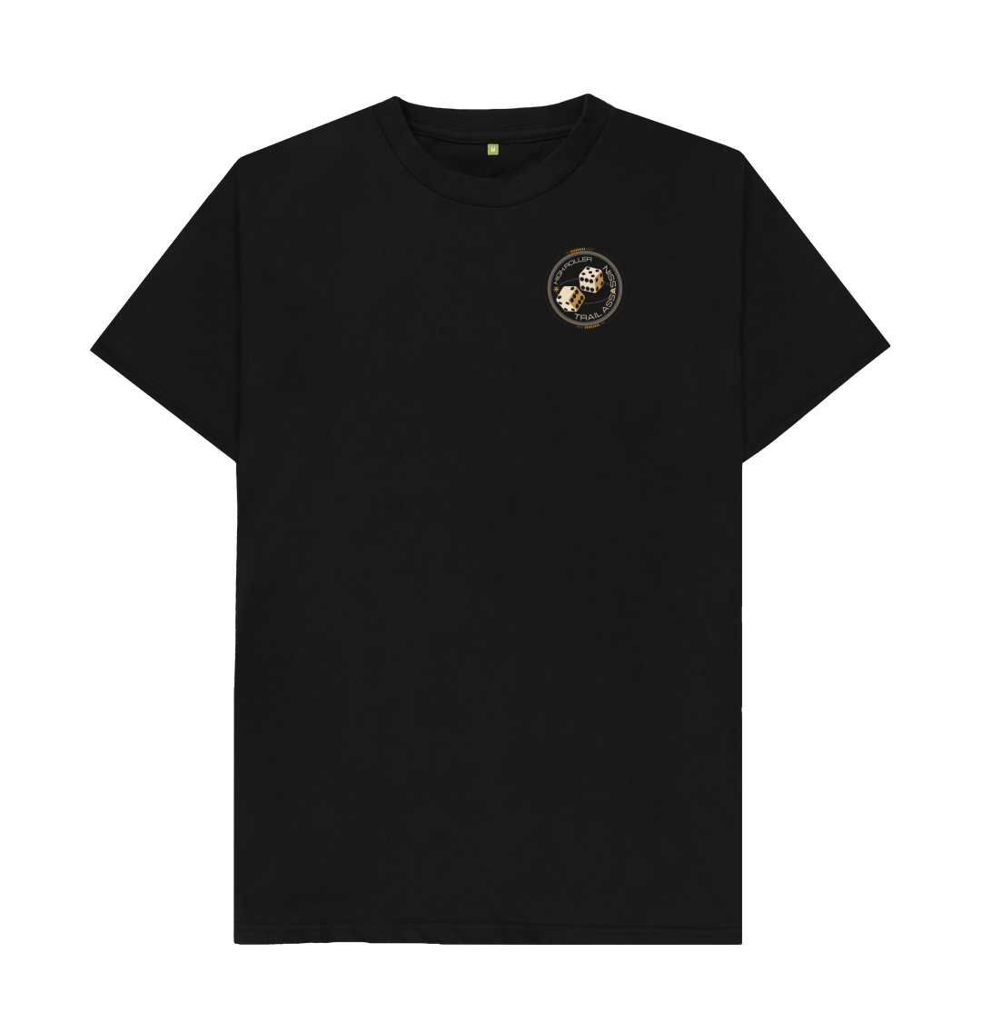 Black Men\u2019s T-Shirt \u201cHIGH ROLLER\u201d