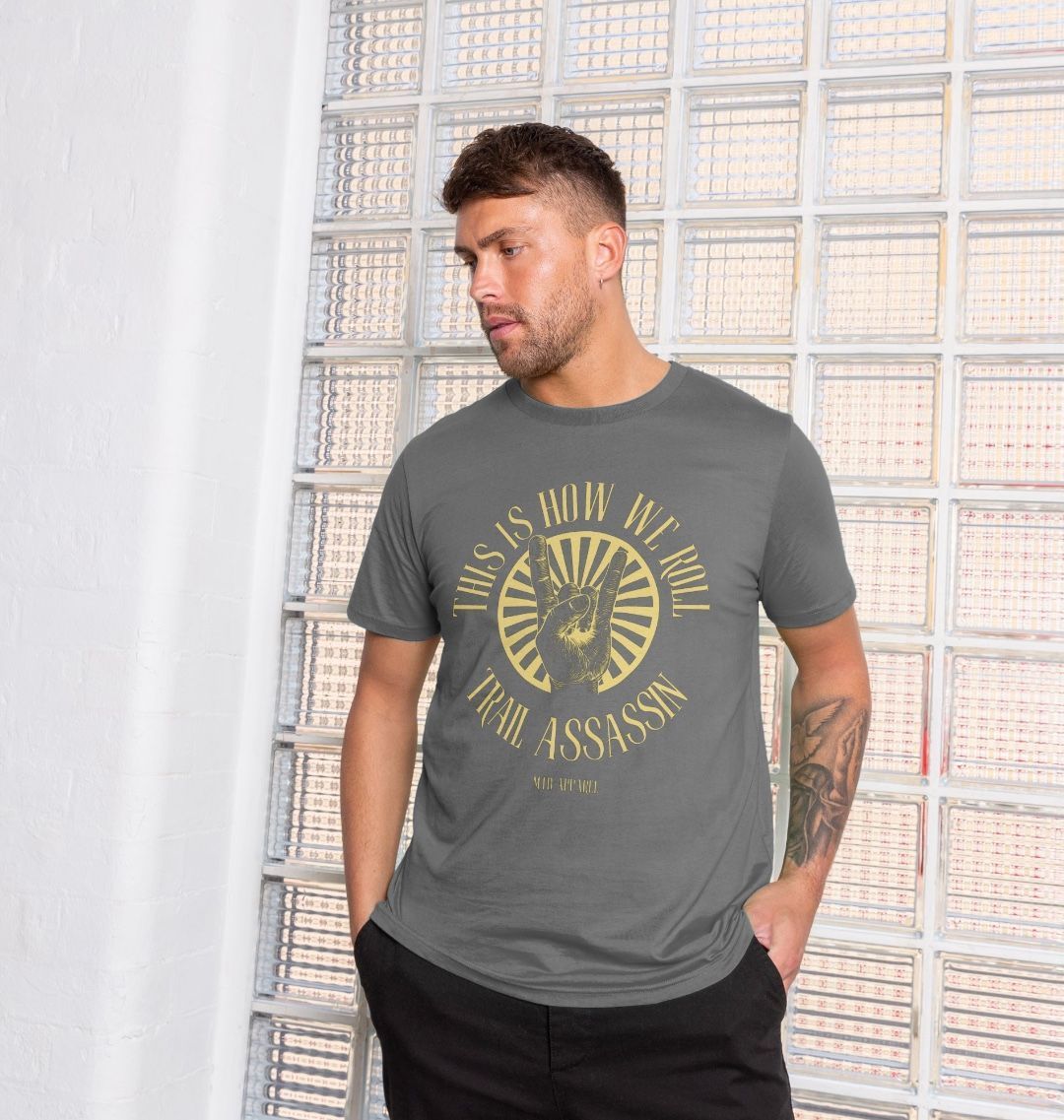 Men’s Organic Cotton MTB T-Shirt “HOW WE ROLL”