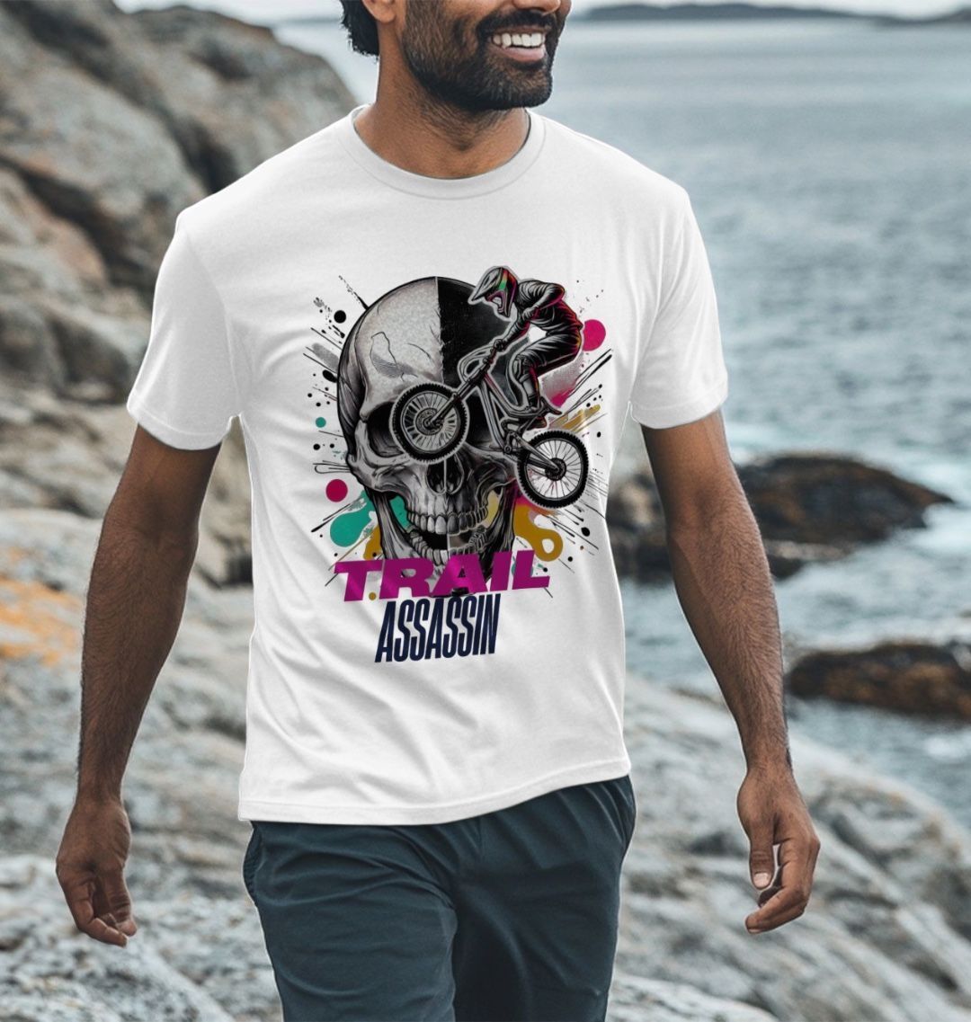 Men’s Organic Cotton MTB T-Shirt “DEATH DESCENDER”