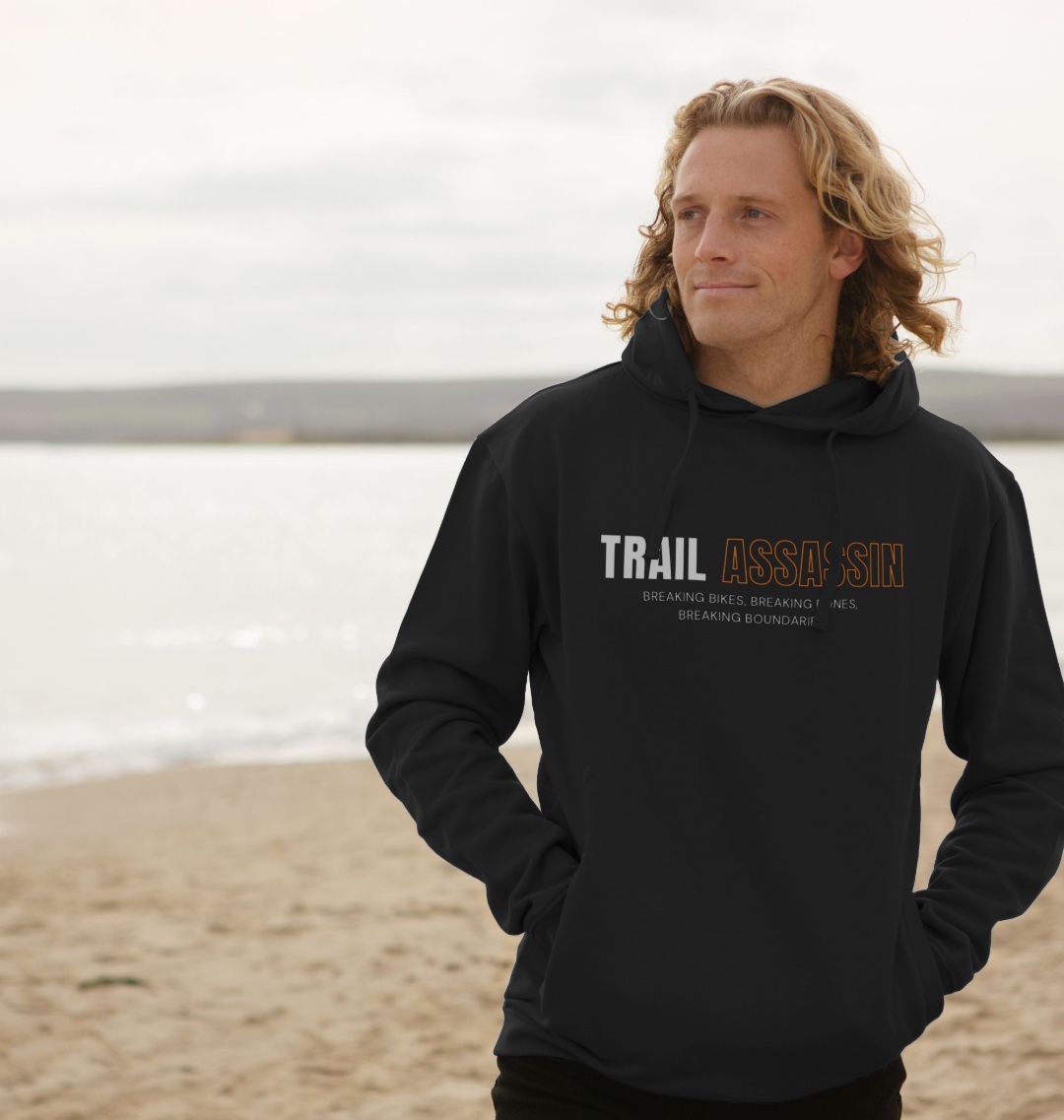 Men’s Organic Cotton MTB Hoodie “ TRAIL ASSASSIN”