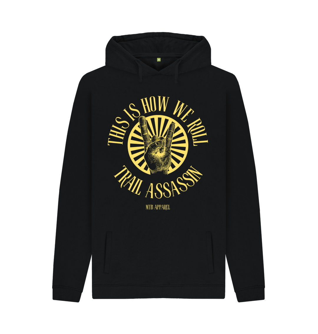 Black Printed Hoody