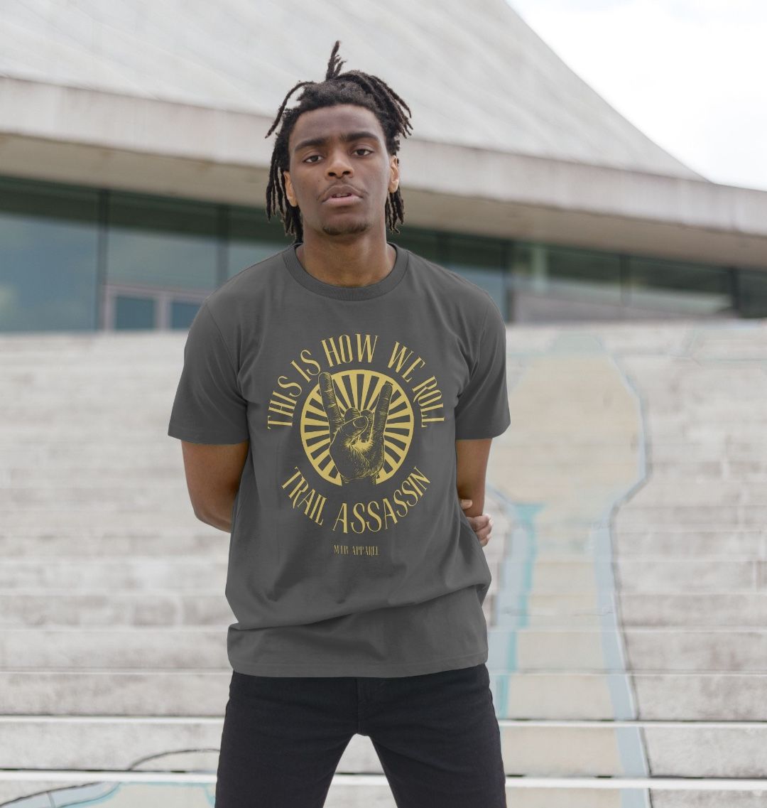 Men’s Organic Cotton MTB T-Shirt “HOW WE ROLL”
