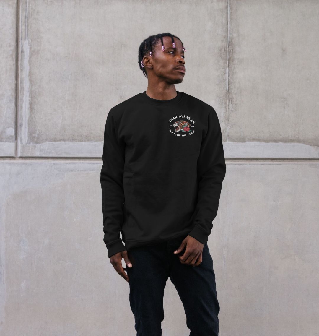 Men’s Organic Cotton MTB Sweater “BUILT FOR THE TRAILS”