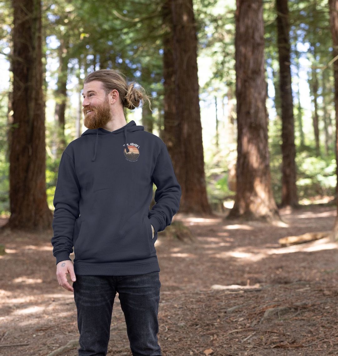 Men’s Organic Cotton MTB Hoodie “STAY TRUE RIDE FREE”