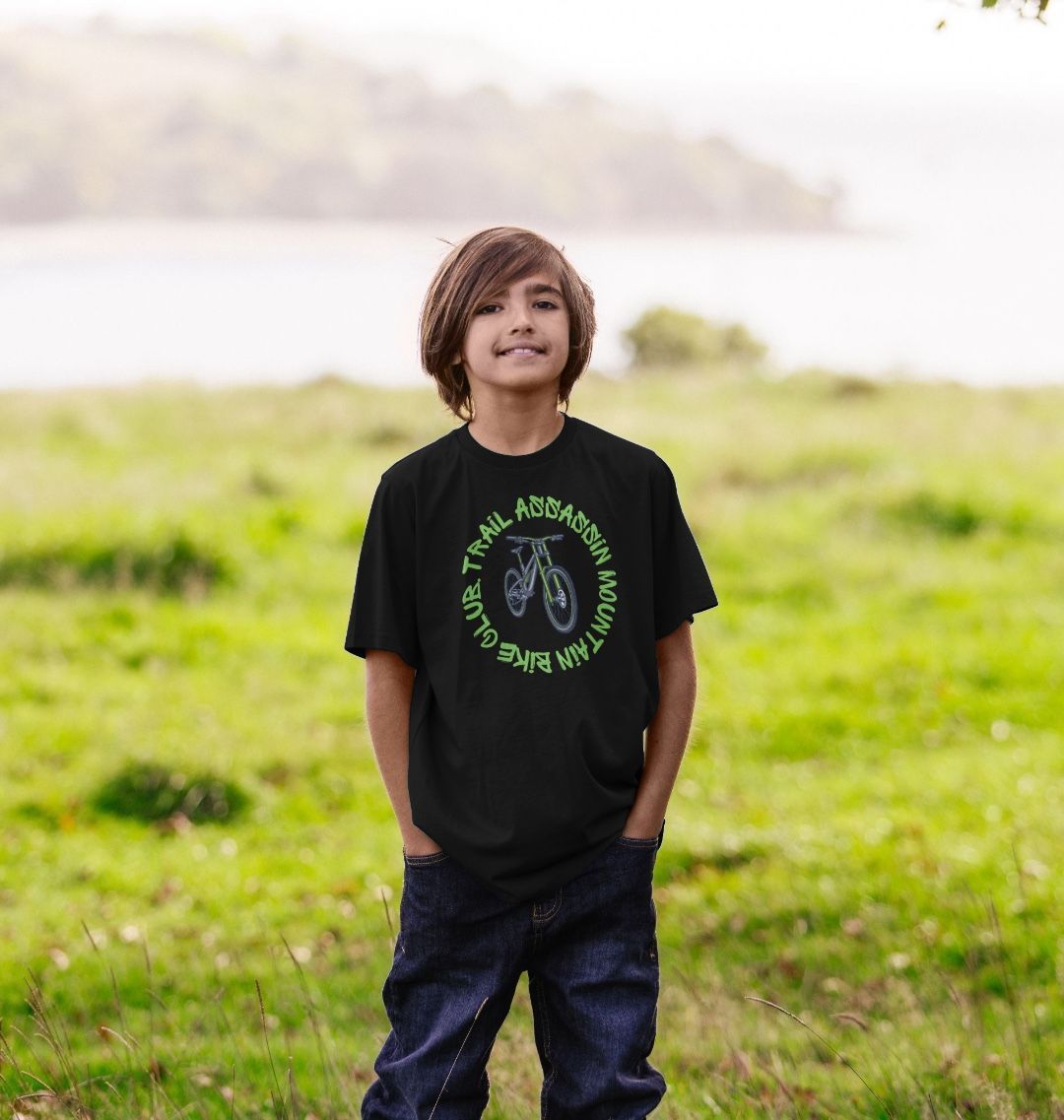 Kids Organic Cotton MTB T-Shirt ”THE WEAPON”
