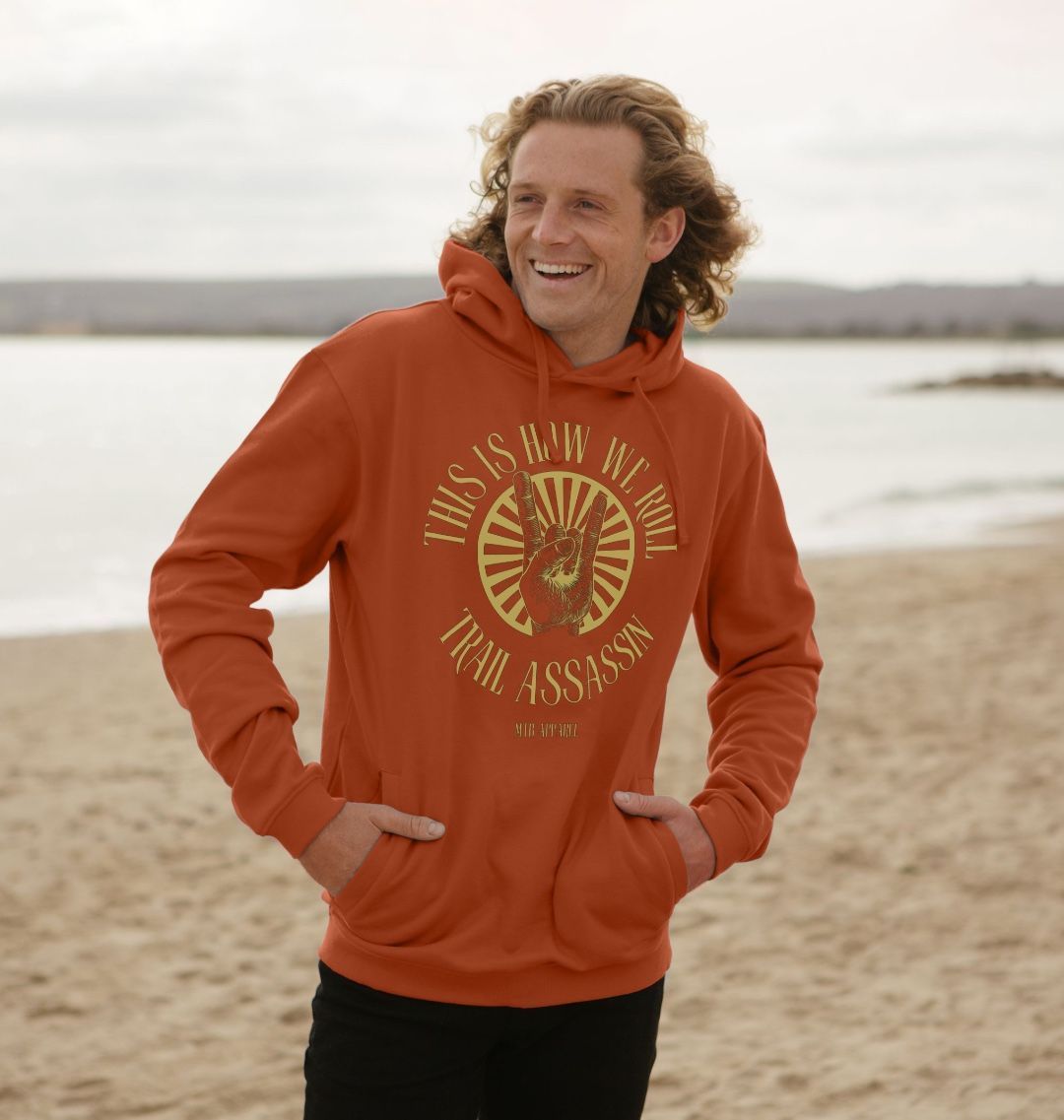Men’s Organic Cotton MTB Hoodie ”HOW WE ROLL”