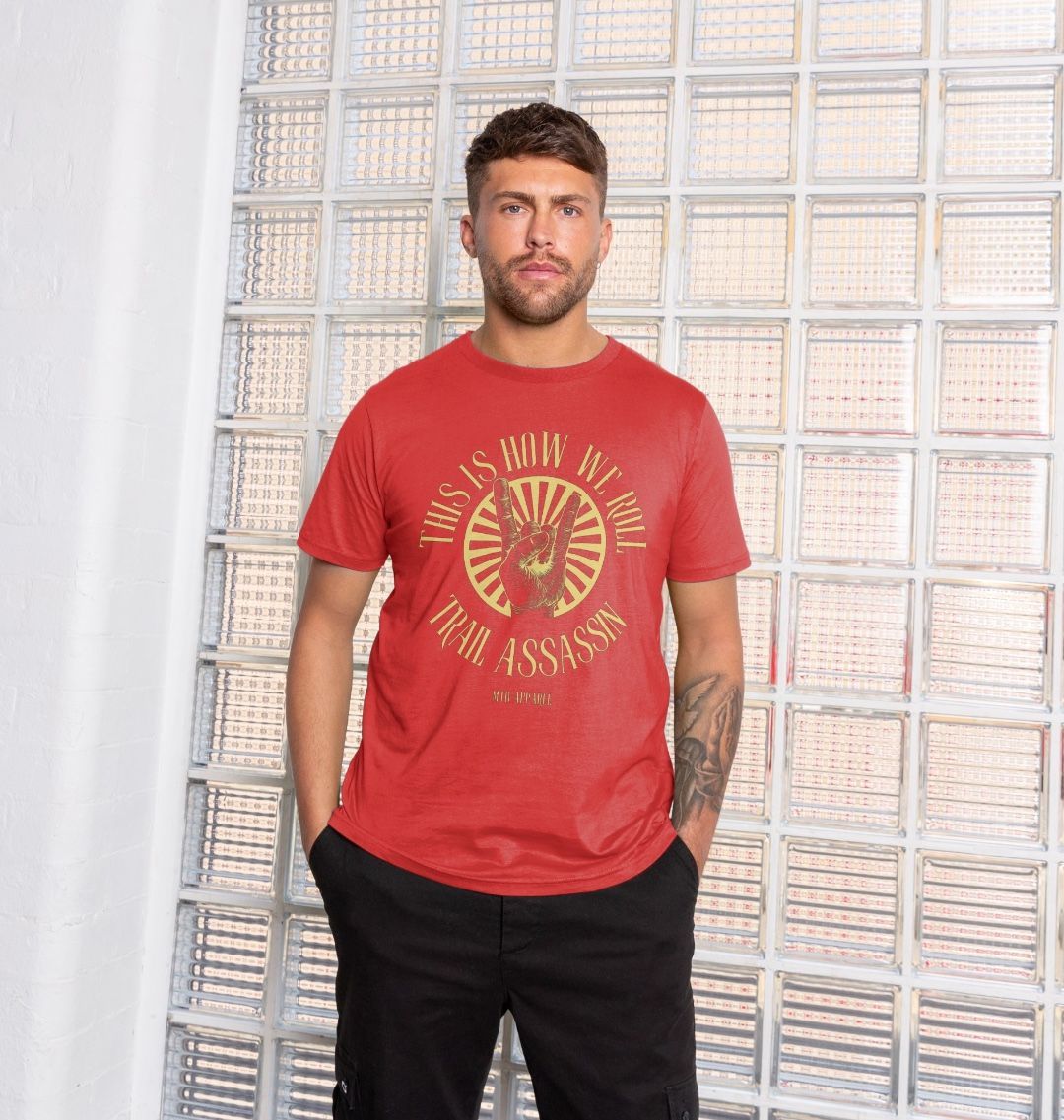 Men’s Organic Cotton MTB T-Shirt “HOW WE ROLL”