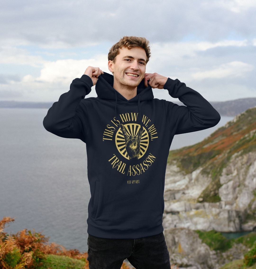 Men’s Organic Cotton MTB Hoodie ”HOW WE ROLL”