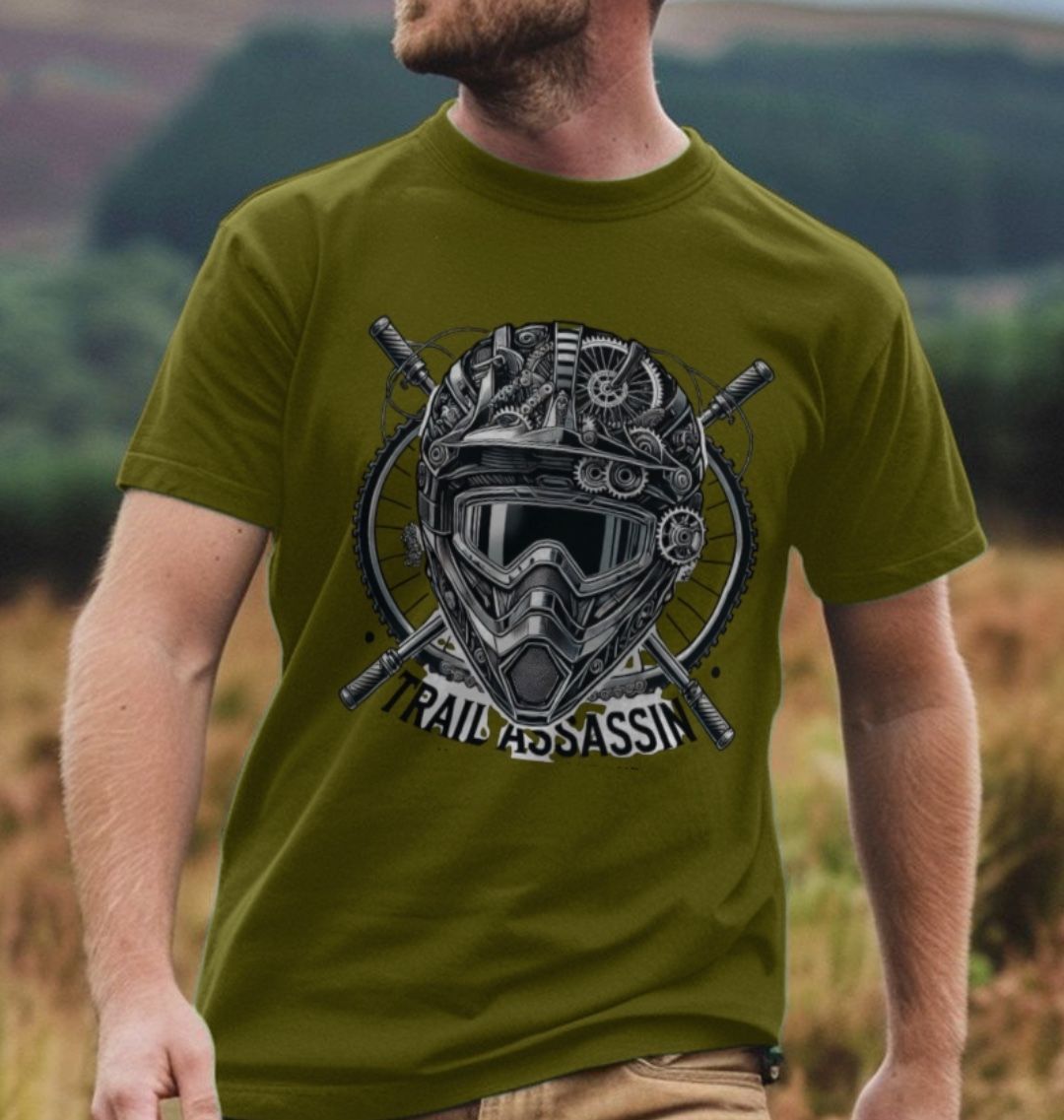 Mens Organic MTB T-Shirt “GEAR HEAD”