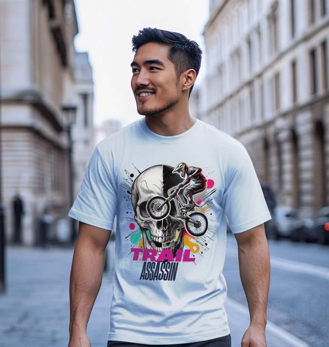Men’s Organic Cotton MTB T-Shirt “DEATH DESCENDER”