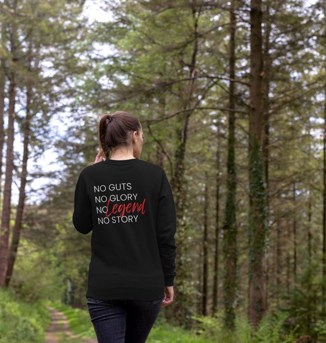 Ladies Organic Cotton MTB Sweater “NO GLORY”