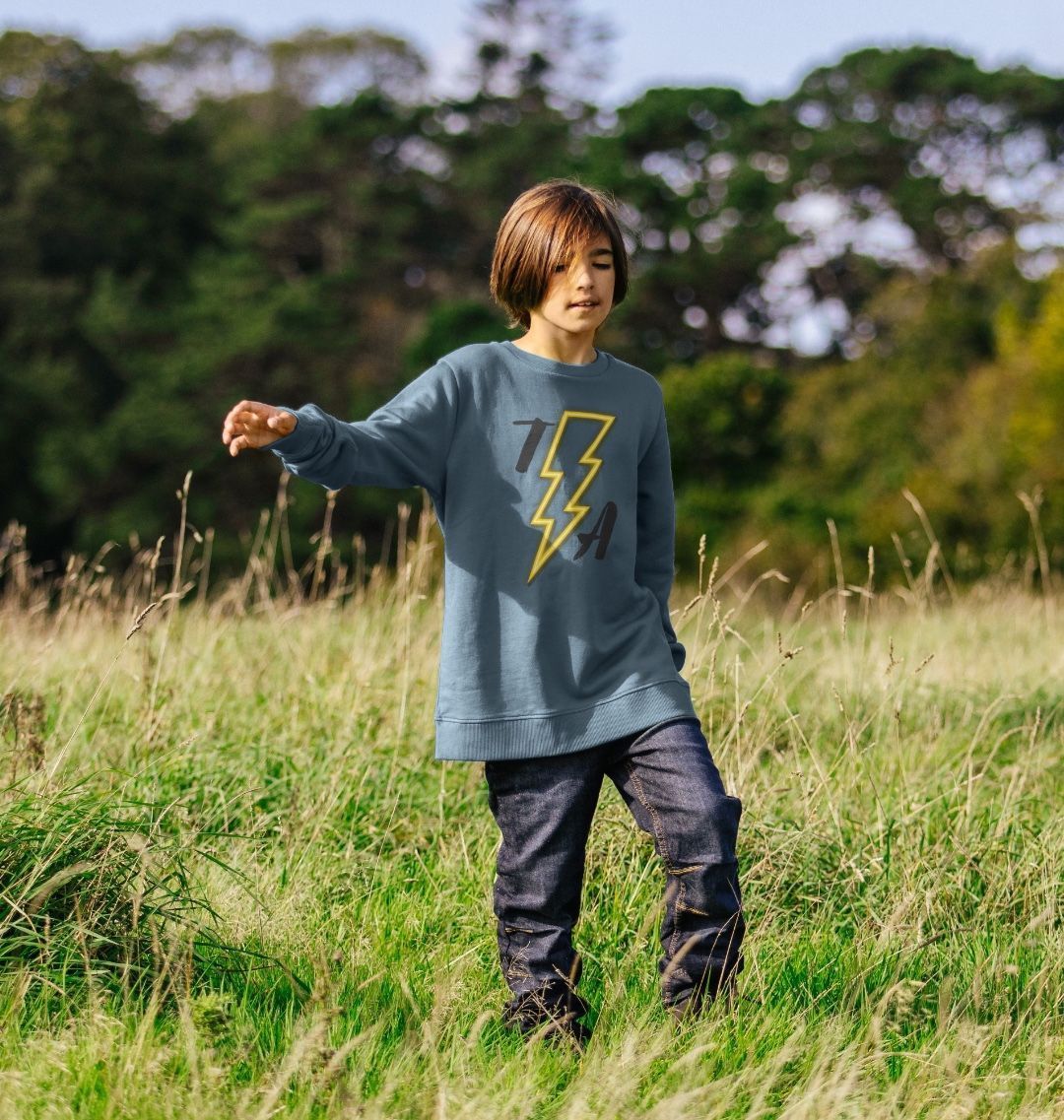 Kids Organic Cotton MTB Sweater ”HIGH VOLTAGE”